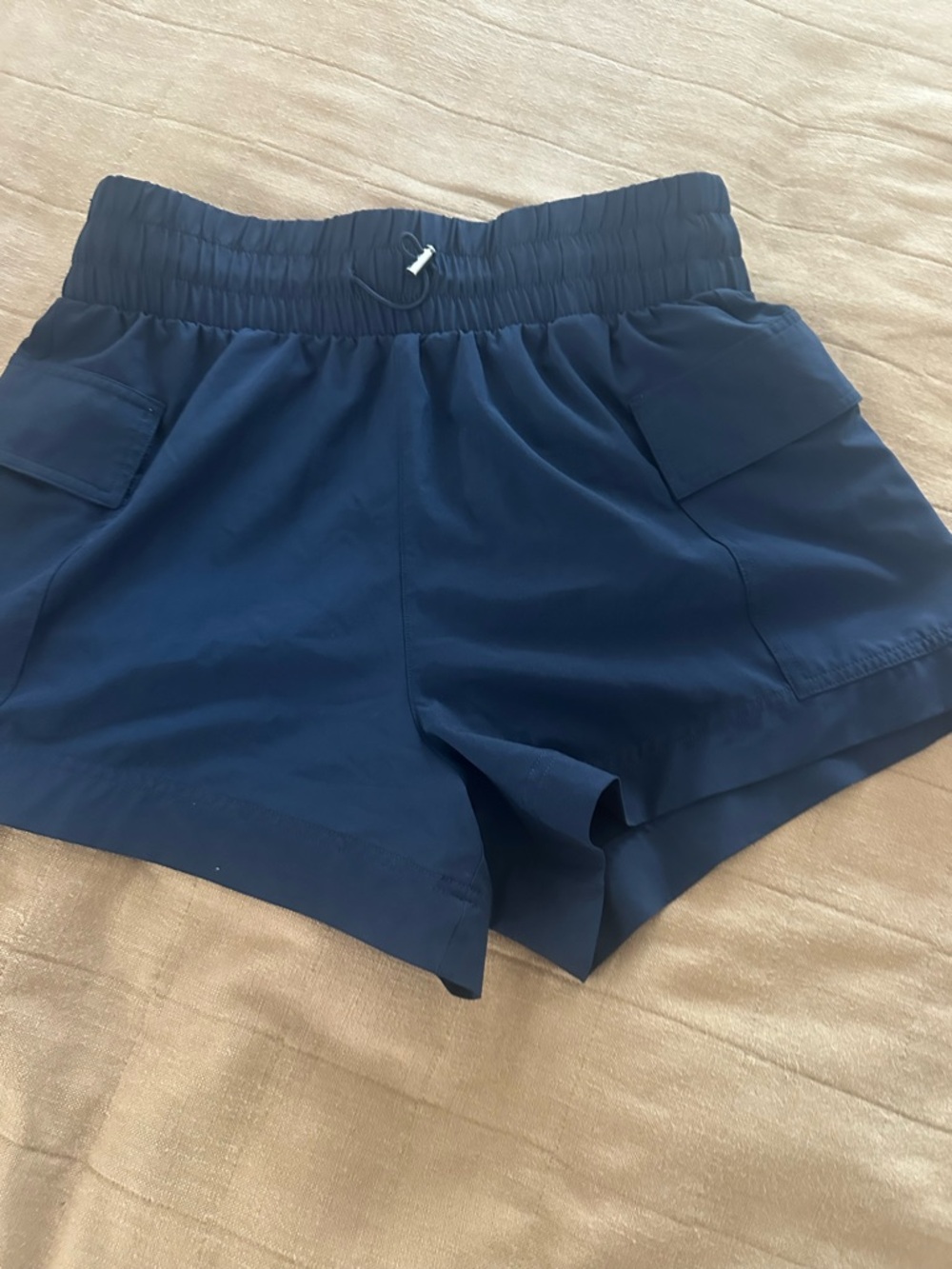 Abercrombie & Fitch Navy Elastic Waist Athletic Shorts